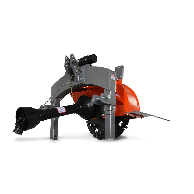 3-Point Hitch PTO Stump Grinder with 34 Carbide Teeth & Slip Clutch for 15-45hp Tractor; Model SG24