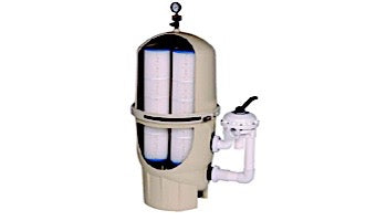 Pentair Quad DE High Flow Filter | 60 Sq Ft | 120 GPM | EC-188592