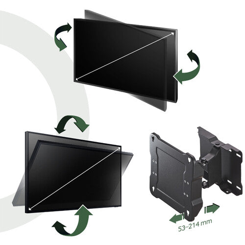 Samsung Outdoor Full-Motion Wall Mount for the 55" The Terrace TV, Black | WMN4070TT/ZA