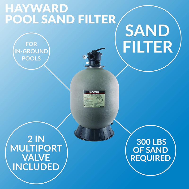 Hayward ProSeries® 24" Top-Mount w/ Valve Pool Filter | W3S244T2