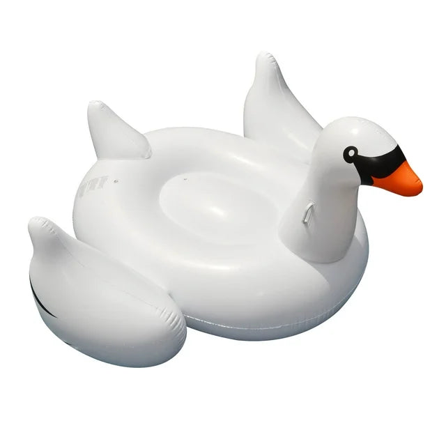 Swimline Swimming Pool Inflatable Ride-On 75-Inch Swan Pool Float