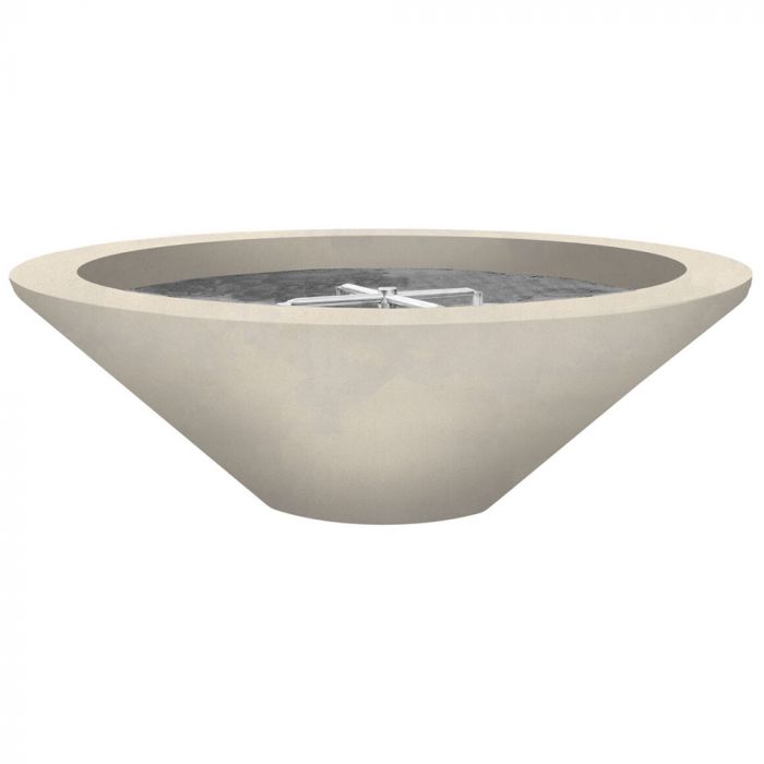 Prism Hardscapes Embarcadero 48-Inch Concrete Round Outdoor Fire Pit Bowl