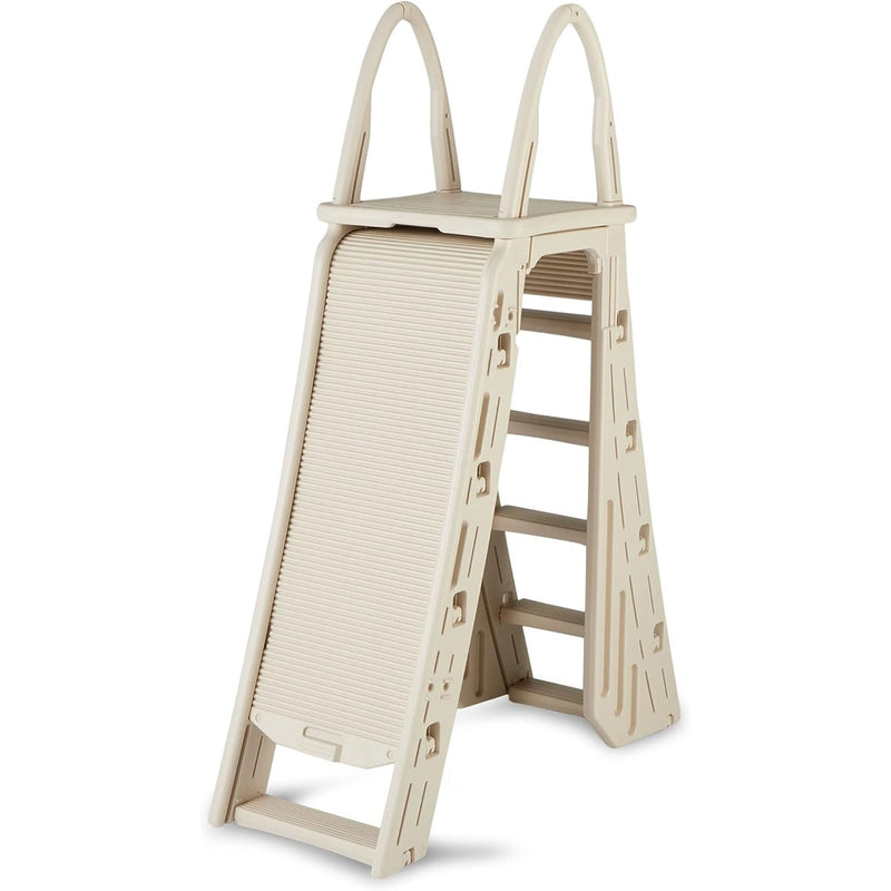 Confer Plastics A-Frame 7200 Above Ground Adjustable Swimming Pool Roll-Guard Safety Ladder | 7200