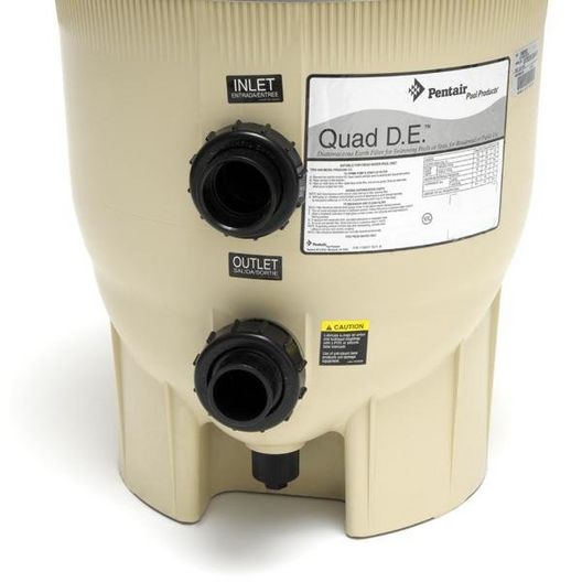 Pentair Quad DE High Flow Filter | 60 Sq Ft | 120 GPM | EC-188592