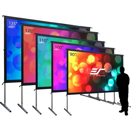 Elite Screens Yard Master 2 Series 135" Portable Outdoor Projector Screen, CineWhite, 16:9 | OMS135H2