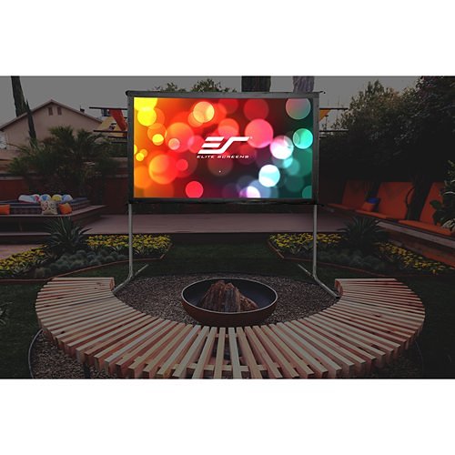 Elite Screens Yard Master 2 Series 135" Portable Outdoor Projector Screen, CineWhite, 16:9 | OMS135H2