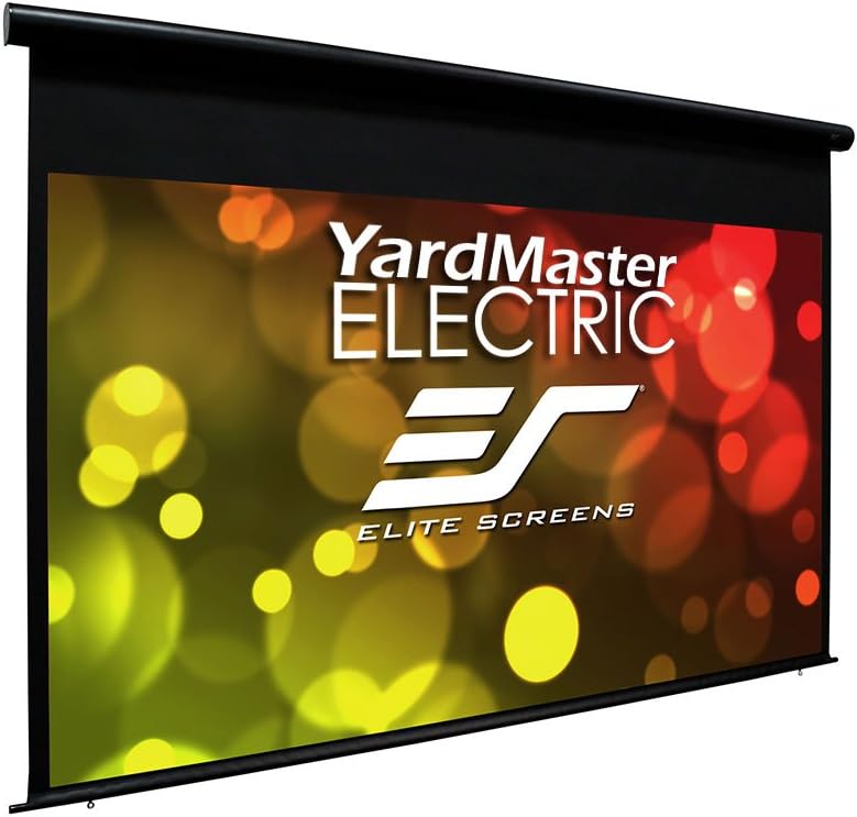 Elite Screens Yard Master Electric Tension Series 100" Electric Motorized Outdoor Front/Rear Projection Screen, 16:9 | OMS100HT-ELECTRODUAL