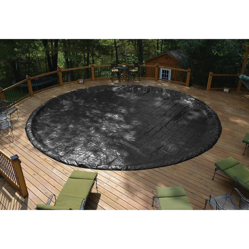 GLI 12 x 18-Feet Oval Classic Solid Winter Above Ground Swimming Pool Cover | 45-1218OV-CLA-4-BX