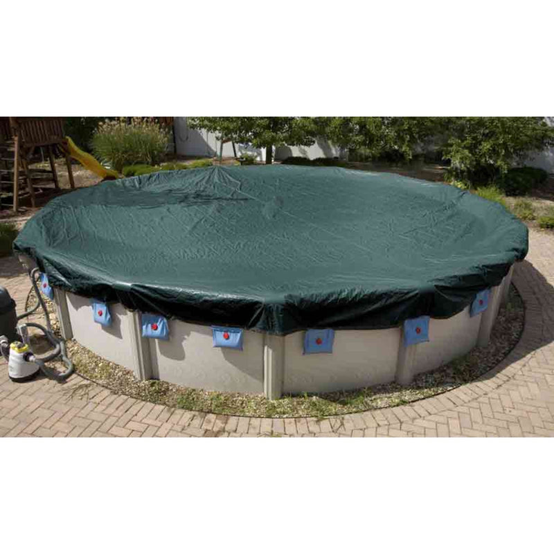 GLI 12 x 21-Feet Oval Winter Above Ground Swimming Pool Cover | 45-1221OV-CLA-4-BX