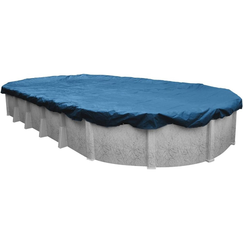 GLI 12 x 24-Feet Oval Estate Solid Winter Above Ground Swimming Pool Cover | 45-1224OV-EST-3-BX