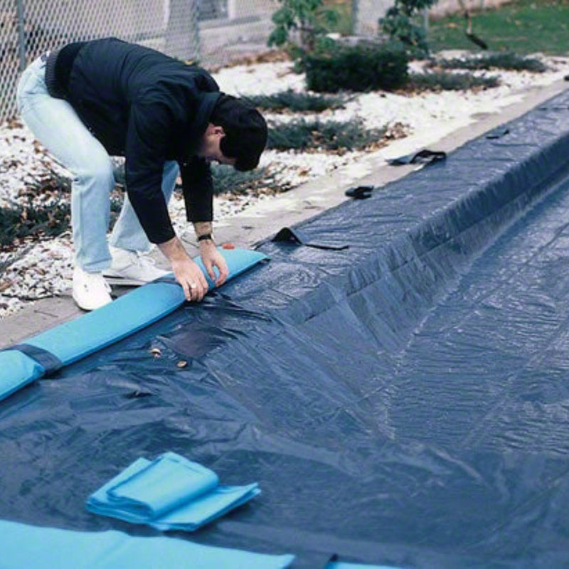 GLI 16 x 32-Feet Rectangle Estate Solid Winter Above Ground Swimming Pool Cover | 45-1632RE-ESM-4-BX