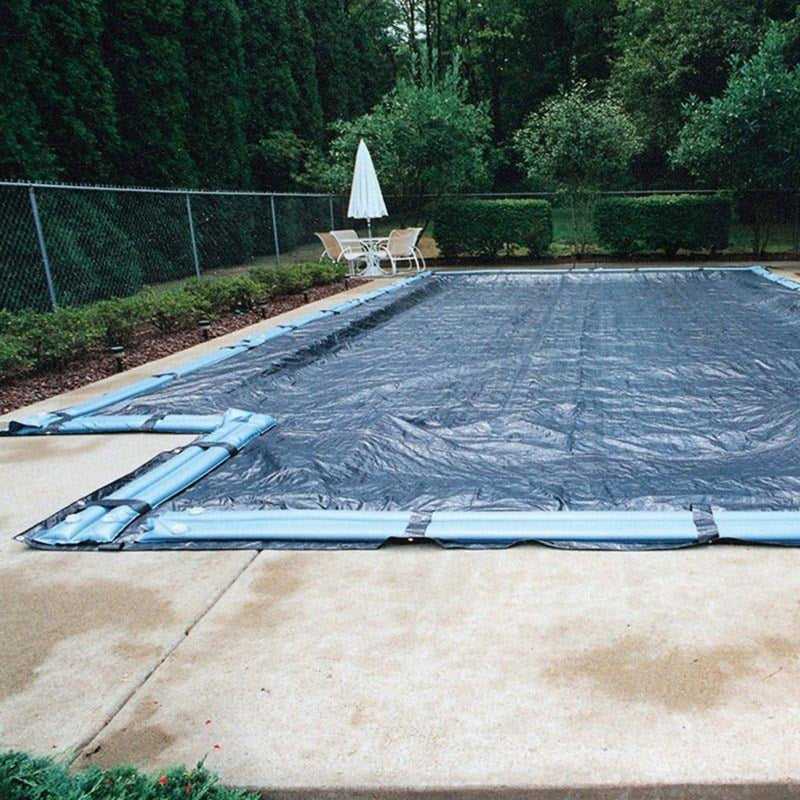 GLI 20 x 40-Feet Rectangle Estate Solid Winter In Ground Swimming Pool Cover | 45-2040RE-ESM-4-BX