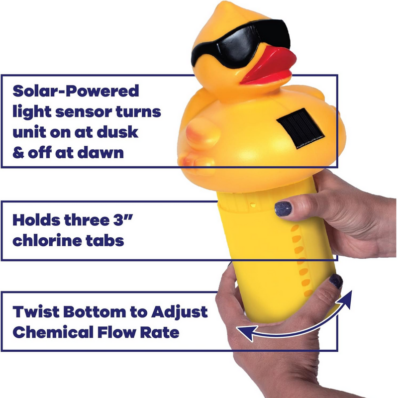 Solar Light Up Duck Swimming Pool Chlorinator | GAM8002