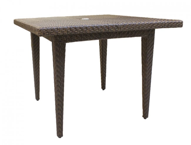 Panama Jack Oasis Collection 40" Square Dining Table with Umbrella Hole 40 x 40 x 30  | PJO-2201-JBP-40