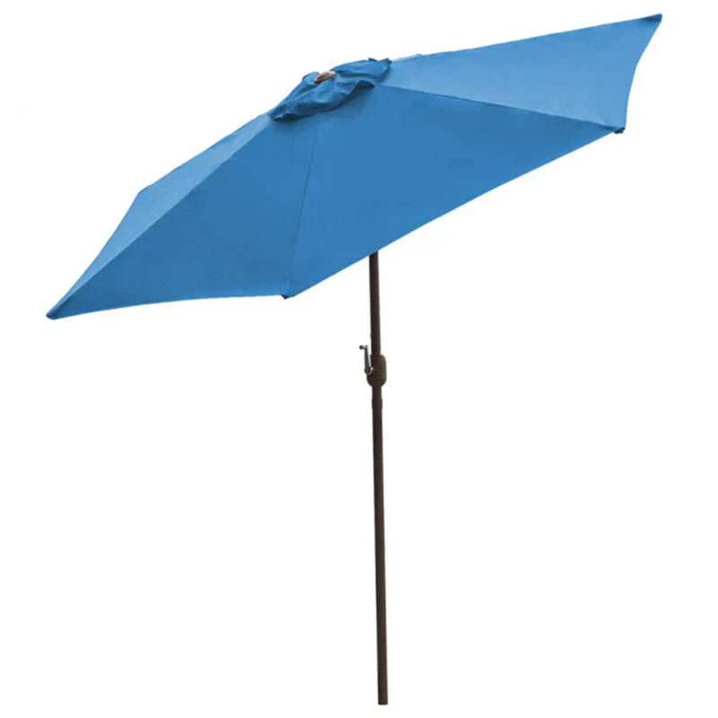 Panama Jack 9ft Diameter Aluminum Crank Umbrella Blue Fabric | PJO-6001-BLUE