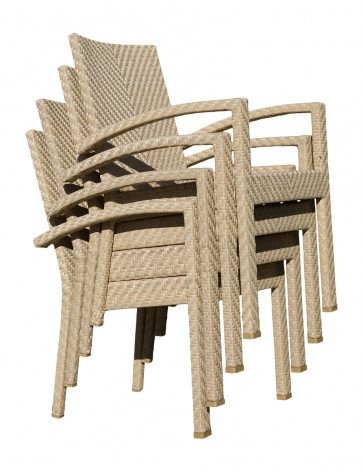 Panama Jack Austin Collection Stackable Armchair | PJO-3801-NAT-AC