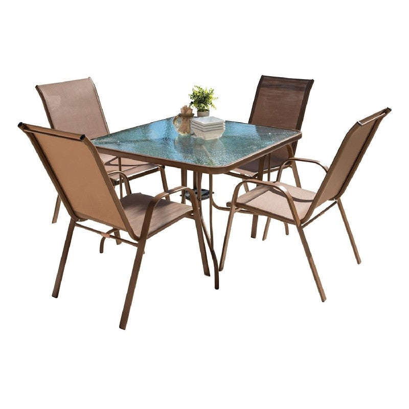 Panama Jack Café Collection 5 Piece Dining Set | PJO-9001-ESP-5DH