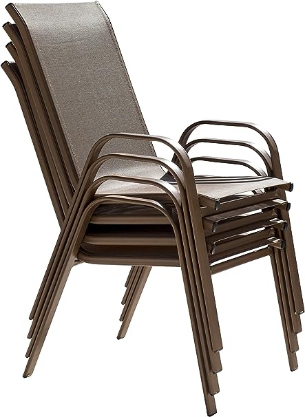 Panama Jack Café Collection Stackable High-Back Sling Armchair | PJO-9001-ESP-HB