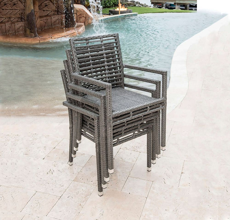 Panama Jack Graphite Collection Stackable Armchair | PJO - 1601 - GRY - AC