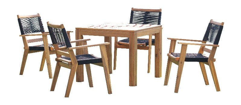 Panama Jack Laguna Collection 5 Piece Side Chair Dining Set | PJO-3301-ACA-5DA