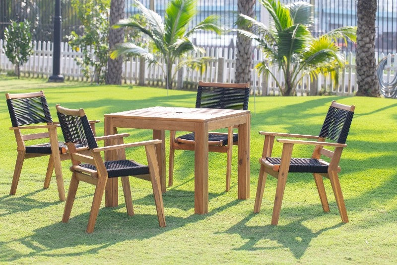 Panama Jack Laguna Collection 5 Piece Side Chair Dining Set | PJO-3301-ACA-5DA