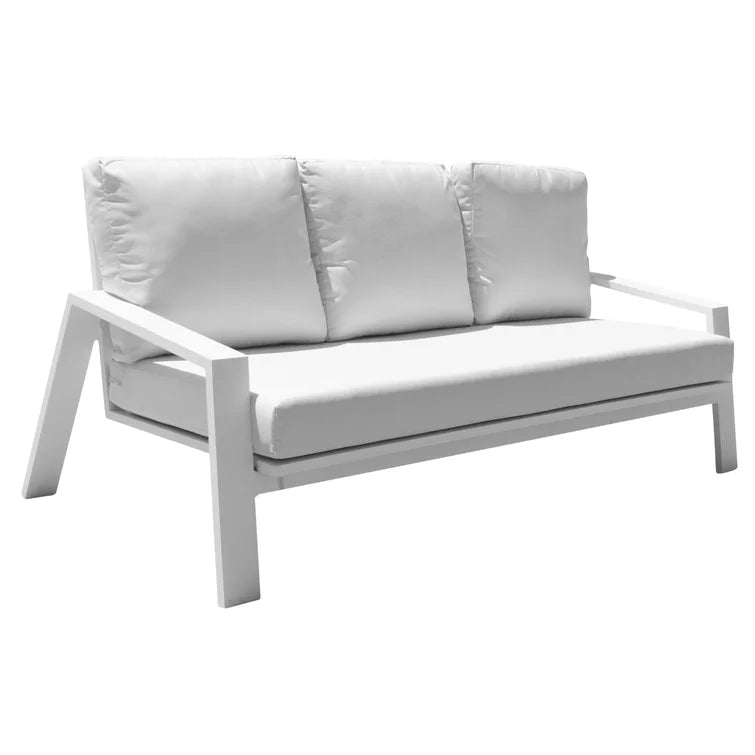 Panama Jack Mykonos Collection Sofa with  Outdoor Off-White Fabric | PJO-2401-WHT-S