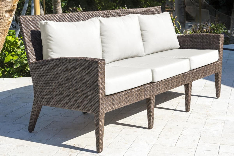 Panama Jack Oasis Collection Loveseat with Outdoor Off-White Fabric | PJO-2201-JBP-LS