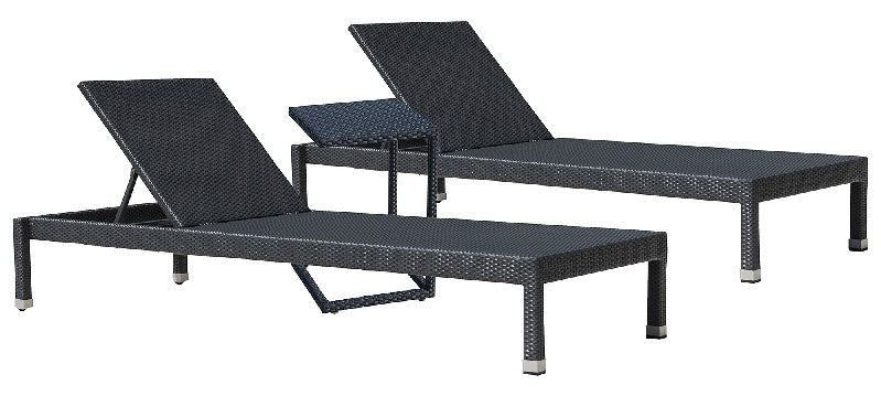 Panama Jack Onyx Collection 3 Piece Chaise Lounge  | PJO-1901-BLK-3CL