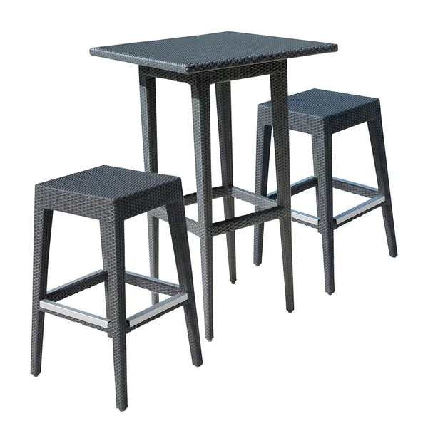 Panama Jack Onyx Collection 3 Piece Pub Set | PJO-1901-BLK-3PP