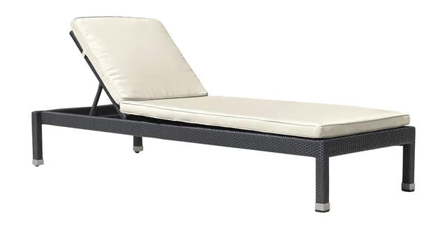 Panama Jack Onyx Collection Stackable Chaise Lounge with Wheels | PJO-1901-BLK-CL