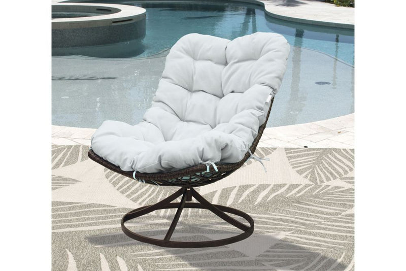 Panama Jack Outdoor Swivel Chair with Cushion KD | PJO-9001-GB-SW