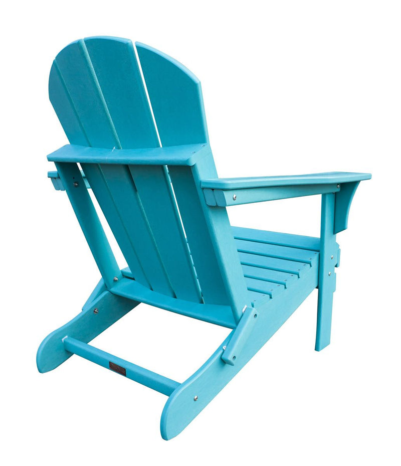 Panama Jack Polyresin Teal Folding Adirondack Chair | PJO-4001-TEAL