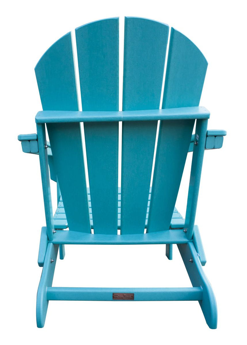 Panama Jack Polyresin Teal Folding Adirondack Chair | PJO-4001-TEAL