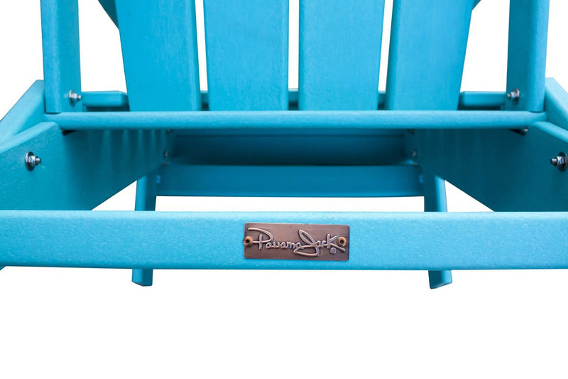 Panama Jack Polyresin Teal Folding Adirondack Chair | PJO-4001-TEAL