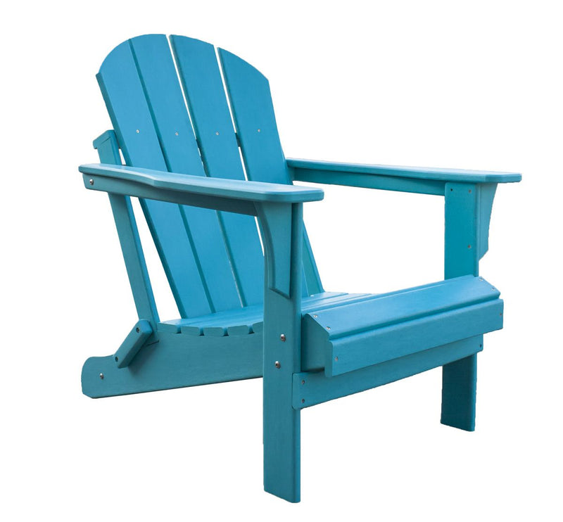 Panama Jack Polyresin Teal Folding Adirondack Chair | PJO-4001-TEAL