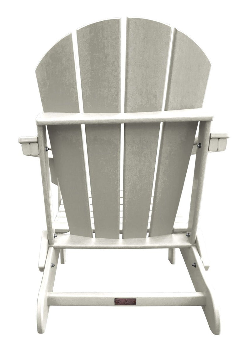 Panama Jack Polyresin White Folding Adirondack Chair | PJO-4001-WHTE