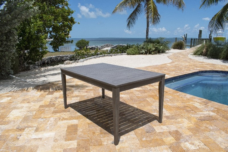 Panama Jack Poolside Collection 7 Piece Rectangular Dining Set | PJO-2701-GRY-7DA