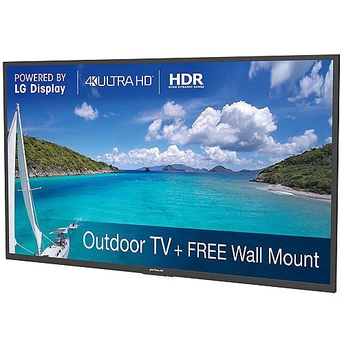 Peerless-AV 75" Neptune Partial Sun Series 4K HDR Outdoor Smart TV and Outdoor Tilting Wall Mount | NT753