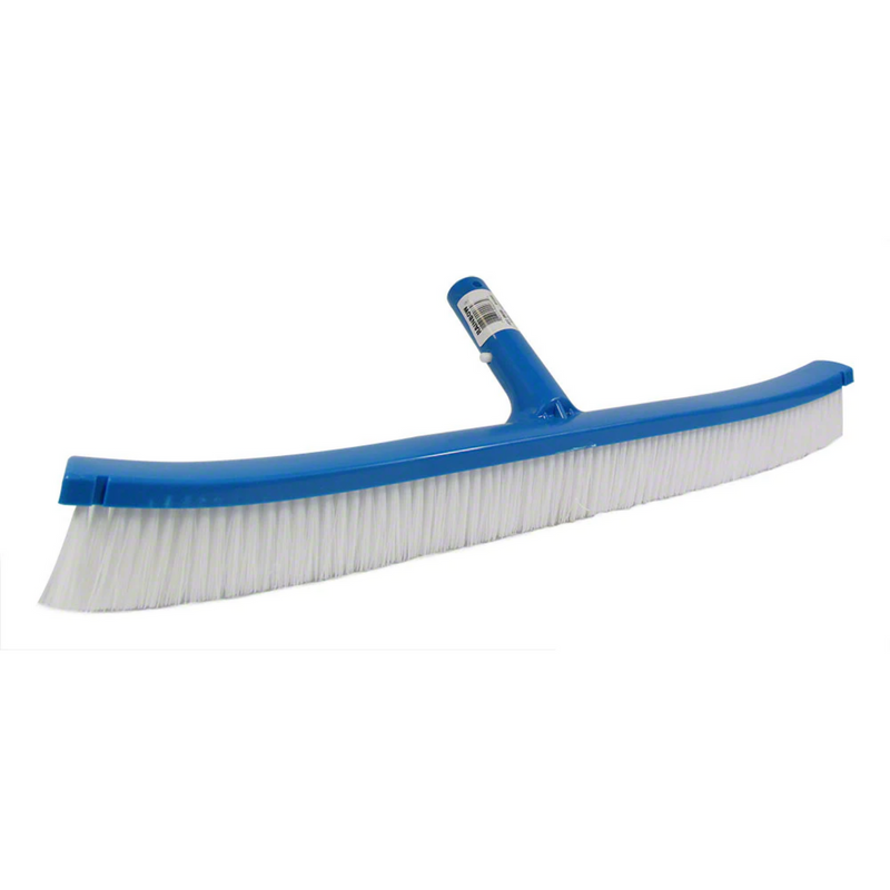 Pentair R111366 18-Inch 912 Molded Back Curved Swimming Pool Brush with White Polypropylene Bristle