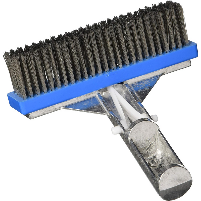 Pentair R111616 6-Inch 604A Back Aluminum Algae Swimming Pool Brush with Stainless Steel Bristle