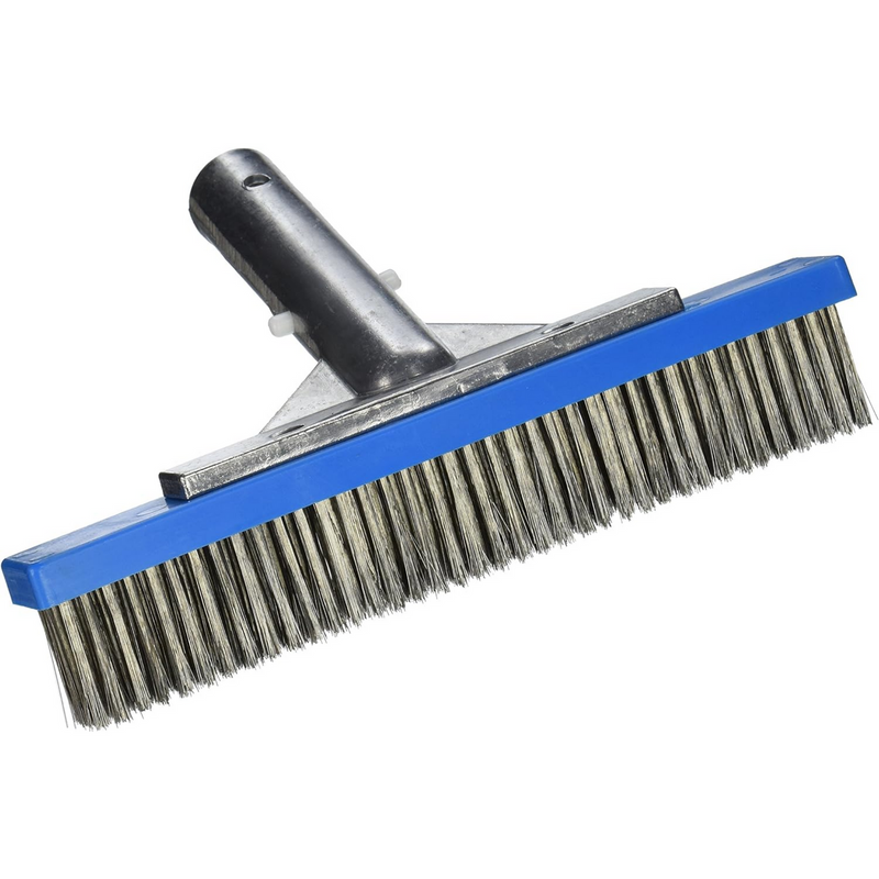 Pentair R111626 9-Inch 709 Back Aluminum Algae Swimming Pool Brush with Stainless Steel Bristle