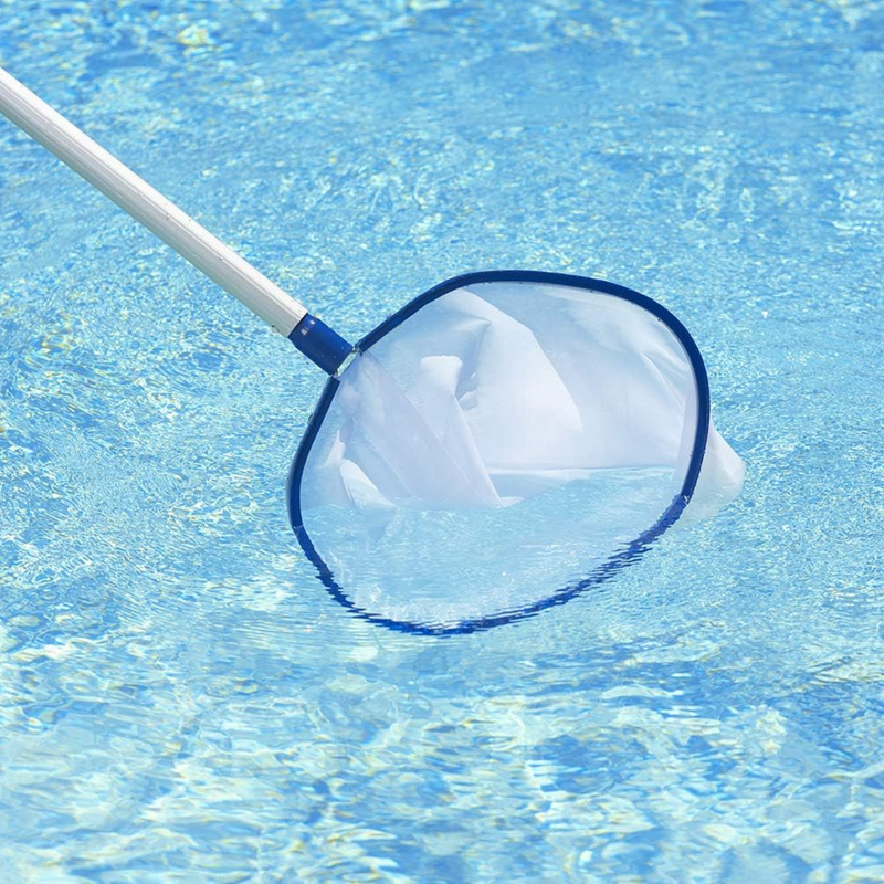 Poolmaster PM21189 Finisher Swimming Pool Leaf Rake with Mesh Net | White |