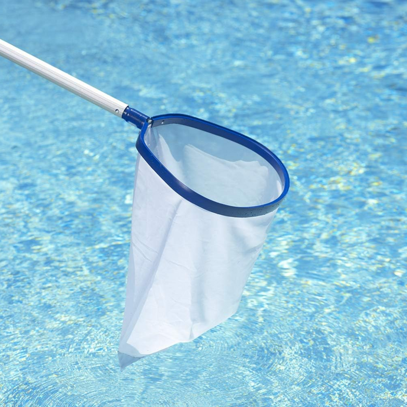 Poolmaster PM21189 Finisher Swimming Pool Leaf Rake with Mesh Net | White |