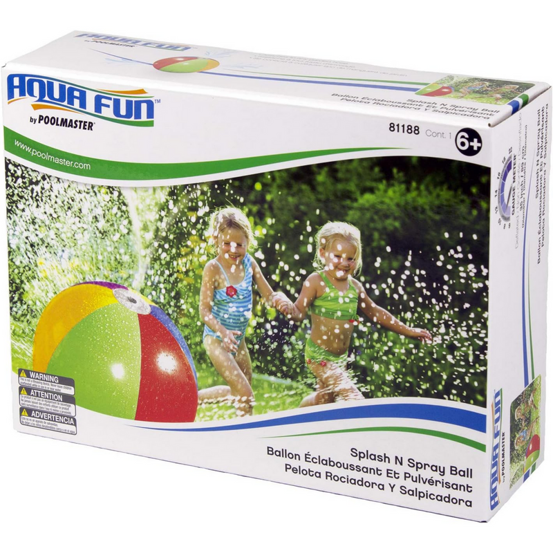 Poolmaster PM81188 24-Inch Splash and Spray Beach Ball Sprinkler Water Toy