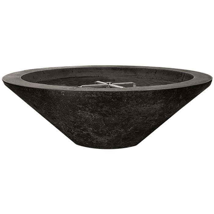 Prism Hardscapes Embarcadero 48-Inch Concrete Round Outdoor Fire Pit Bowl