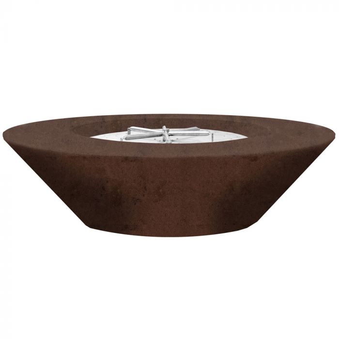 Prism Hardscapes Embarcadero 60-Inch Concrete Round Outdoor Fire Pit Bowl