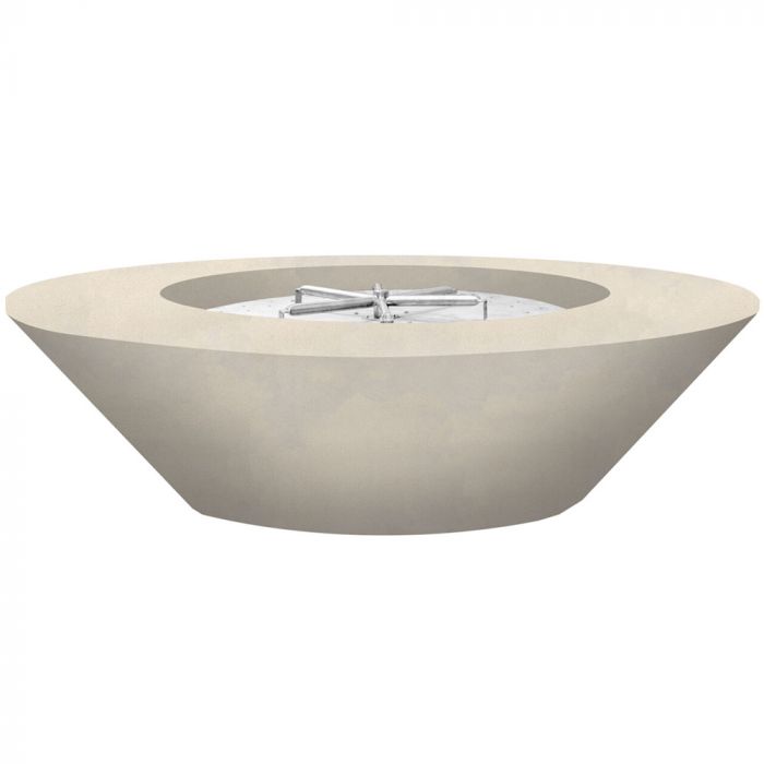 Prism Hardscapes Embarcadero 60-Inch Concrete Round Outdoor Fire Pit Bowl