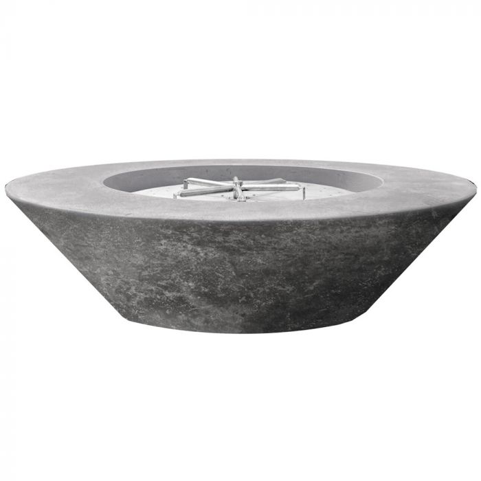 Prism Hardscapes Embarcadero 60-Inch Concrete Round Outdoor Fire Pit Bowl