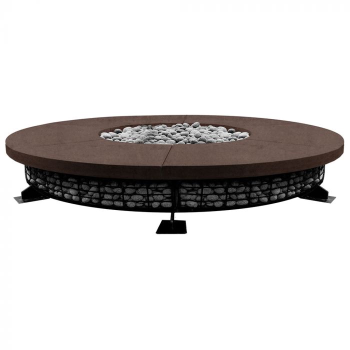 Prism Hardscapes Fuego 89-Inch Fire Pit Table Concrete