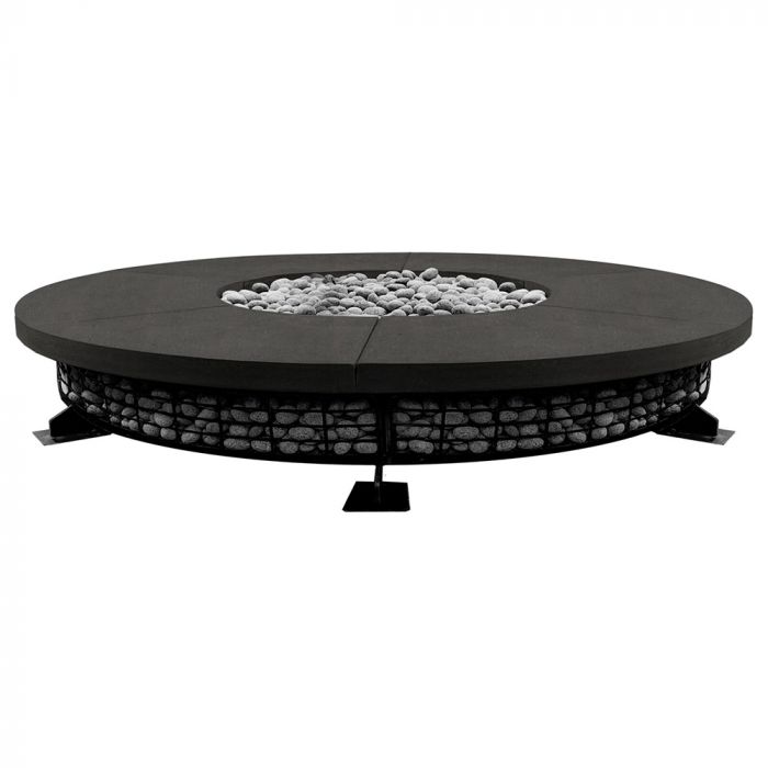 Prism Hardscapes Fuego 89-Inch Fire Pit Table Concrete